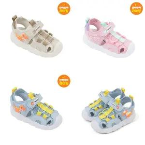 [다이노솔즈](강남점)[토박스][다이노솔즈]반짝반짝 LED 운동화 플레임 티라노 샌들 토들러 DNKCG1TSF...