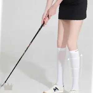 여성 골프용 무릎 아래 긴 양말 햇빛 차단 기능성 쿨링 소재 스포츠 삭스 여름
