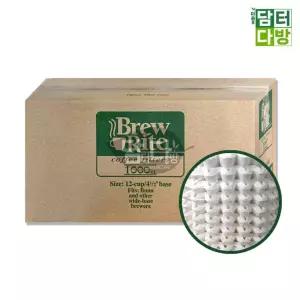 Brew Rite 원형여과지 12-cup(48번) 1박스 - 1000매커피 필터 용필터 종이 원두