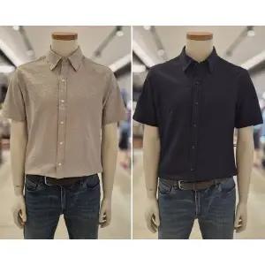 올젠 2026SS 남성 스트레치 시어서커 반소매 셔츠 ZG2W1251 2종택12376733