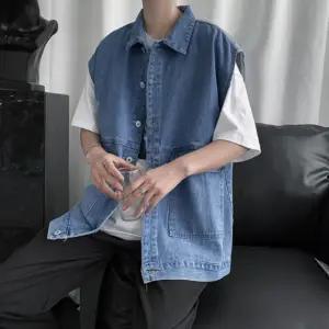 청자켓 청조끼 데니쪼끼 오버핏 남자베스트