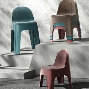 좌식 스툴 다용도 플라스틱 작은 소형 스툴 의자 보조 거실 인테리어 등받이 욕실 캠핑 카페