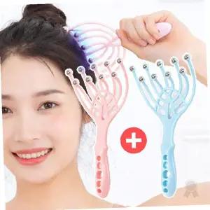 가정용 손잡이 휴대 간편 얼굴 두피 목 어깨 팔 다리 전신 지압 롤러 마사지 도구