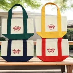 트레이더조 미니 캔버스 4color 에코백 토트