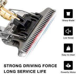 T9 전기 헤어 클리퍼 남성용 트리머 충전식 면도기 수염 이발기 커팅 머신