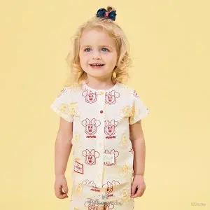 [디즈니베이비](신세계 사우스시티)[이월상품]라인미니반팔오픈내의(O/WHITE)_79S317652