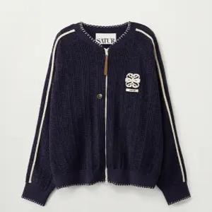 세터 포인트 스티치 크로셰 니트 집업 B1 SA261UKC05 DPE0 GEN0