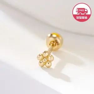 갤러리아 [비앤비골드] 당일발송 14K 미니 골드볼 플라워 피어싱 한쪽 JAE42453