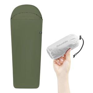 네이처하이크 4.5온스 초경량 세탁 가능 침낭 라이너 배낭여행 호텔 캠핑 호스텔 ZY20용 경량 성인용 수면 자루 및 여행 시트