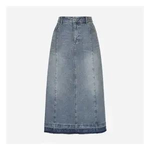 써스데이아일랜드스톤워싱 데님 롱스커트 T256MSK135W 1048651