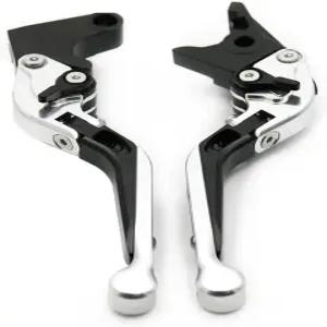 스즈키 AN400 버그만 2020 핸들 레버용 KSHSAA 모터사이클 조절식 접이식 브레이크 클러치 색상 실버