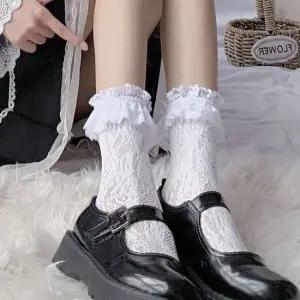 플라워패턴 메쉬 레이스  여름 삭스 러블리 양말