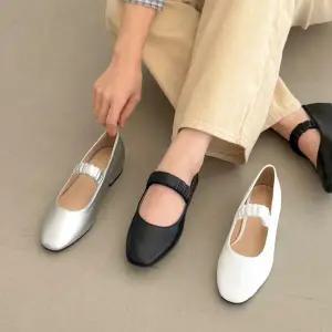 |CCS7F1C|여성용 일상 편안한 밴딩 메리제인 플랫 신발
