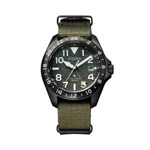 [신세계라이브쇼핑]시티즌 BJ7155-05X 프로마스터 에코드라이브 GMT 남성 나토 시계