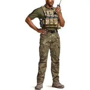 [CQR] 레이더 택티컬 아웃도어 밴딩 카모 카고바지 TLP135