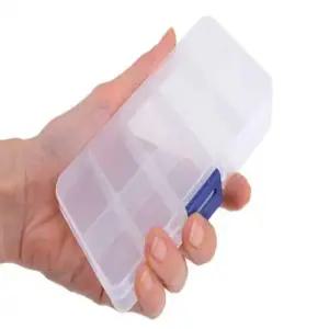 ( )귀걸이통 미니소품함 칸막이수납함 플라스틱부품케이스 수납케이스 10칸