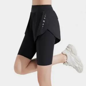 여성  필라테스 헬스 스포츠 반바지 투인원 레깅스