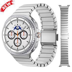 갤럭시 워치 8용 비즈니스 메탈 스트랩 40/44mm 8클래식 46mm용 스테인레스 스틸 밴드 팔찌 액세서리