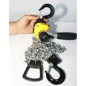 레바블럭 크레인 미니 기중기 수동 도르레 9t 6t 윈치