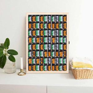 30 48 80 그리드 135 필름 카세트 나무 보관 상자 방진 대용량 디스플레이 케이스 Fujifilm 상자에