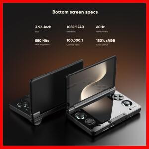 AYN Thor 안드로이드 핸드헬드 듀얼 스크린 클램쉘 6인치 AMOLED 1080p 게임 엔터테인먼트 기기