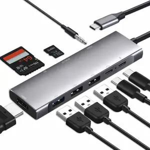 [골드스마일]in BOS 멀티허브 USB C타입 1 9 H901