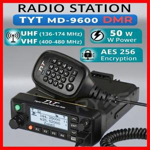 TYT MD-9600 PLUS GPS AES256 듀얼 밴드 MD DMR 차량용 무전기 아마추어 무선 디지털 워키토키