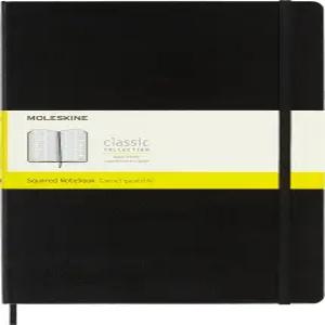 몰스킨 클래식 노트북 하드 커버 XL7.5인치 x 9.5인치 정사각형 /그리드 블랙 192페이지