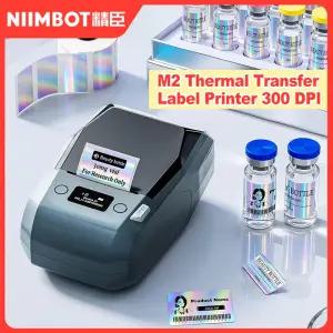 M2 Niimbot 휴대용 열전사 라벨 프린터 다기능 스티커 제작기 사무실 의류 태그 전원 케이블용