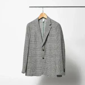 [STCO]린넨 코튼 혼방 자켓 글렌체크 DJAVB35CCB_P386952730