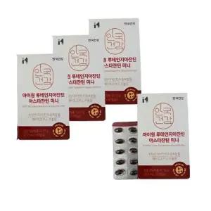 안국건강 아이원 루테인지아잔틴 아스타잔틴 미니 60캡슐 x4개 (8개월분)