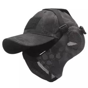 서바이벌 마스크 메쉬 하프페이스 안면보호구 전술장비 페인트볼 게임용