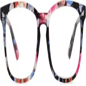 MEETSUN 블루 라이트 차단 안경 여성 남성 안압성 두통 수면 개선 컴퓨터 UV400 렌즈 T1 플라워 투명