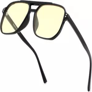 컴퓨터 게이밍 오렌지/옐로우 렌즈 안티 스트레인 수면 안경 G2835용 페이지 앰버 블루 라이트 글래스