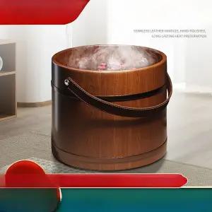 원목 족욕기 두꺼운 가정용 발마사지 건식습식 편백나무 풋스파 족탕기 족욕효능
