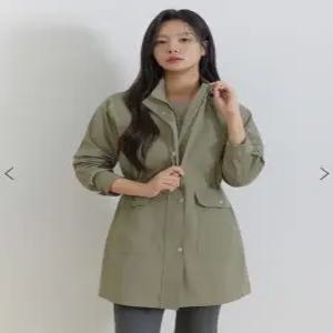 지센 애플아울렛/한달만[26SS] 후드탈착 중기장 사파리  LCCAQ331