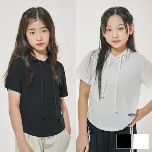 [제이키드주니어] 틴골지후드반팔티셔츠 주니어의류