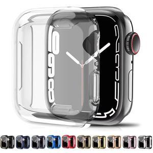 애플워치 울트라 1 2 3 49mm 45mm 44mm 42mm 41mm 40mm 38mm TPU 범퍼 커버, 아이워치 시리즈 9 8 7 6 5용 스크린 보호 케이스