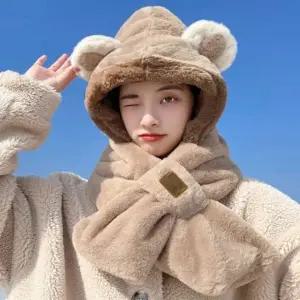 모자 머플러 아동넥워머 후드머플러 겨울넥워머 귀달이모자 키즈털모자 아이넥워머 여성털모자 겨울털모자