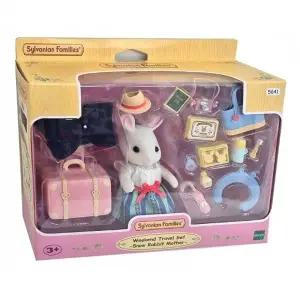 ( )장난감 인형 실바니안 패밀리 눈꽃 토끼 여행 놀이 세트 아기 동물 애착인형 안두 더지