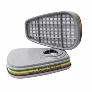 방독 마스크 정화통 2개 안전용품 면필터방독면 면필터 호흡보호구 3M 3M면