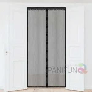 모기장 블랙 현관방충망안전 자석 방범 방문 롤방망 현관 폴딩도어 주름 방망