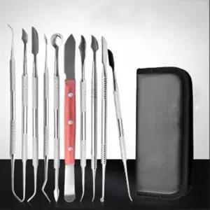 도자기 레진 왁스 조각 나이프 툴 도구 10종DIY 도예 용품 소조 저소용 만들기 공방 점토칼 스크래퍼 스크