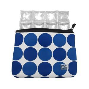 TSA 승인 아이스팩 네오프렌 약물 여행 정리 가방 의약품용 소형 단열 파우치 립스틱 주사제 블루 닷이 포함된 IICCOOLs 인슐린 쿨러 케이스