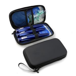 ZLR 인슐린 쿨러 여행 케이스 오젬픽 / 웨고비 문자로 펜 바이알용 TSA 친화적 하드 쉘 정리함 3 90g 젤 아이스 팩 대형내부 7.8 3.9 5.9인치