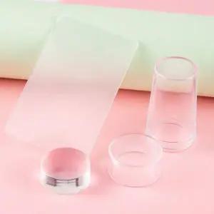 실리콘 젤 네일 도장 패드 네일아트 스탬핑 도구