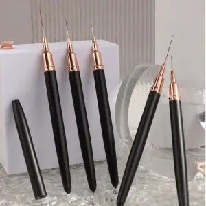 네일 세필붓 디테일 페인팅 라이너 캡 포함 네일아트 붓