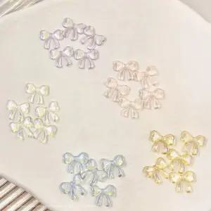 펄 하트 리본 네일 장식 파츠 네일아트 소품