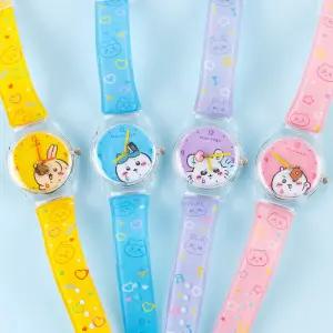 먼작귀 빙글뱅글 무빙워치-4EA바늘시계 어린이 손목 입학신선물 초등학생 아동생일 아날로그