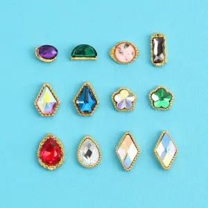 화려한 컬러 네일스톤 장식 네일아트파츠